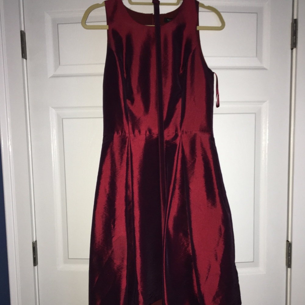 Maroon evening dress